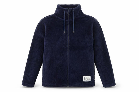 Esmara Women’s Blue Fleece Full Zip Jacket Size S Soft Mid-Length Outdoor