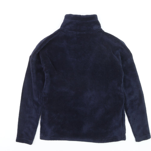 Esmara Women’s Blue Fleece Full Zip Jacket Size S Soft Mid-Length Outdoor