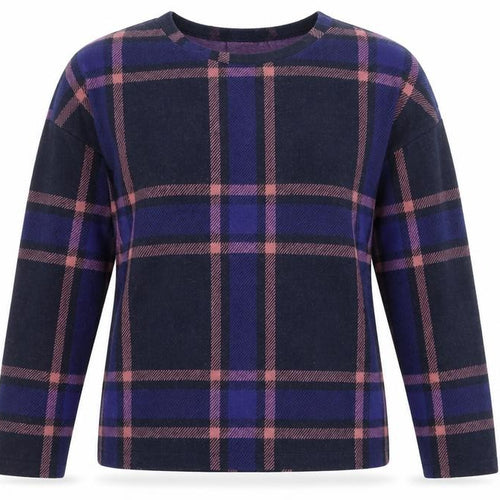 Marks and Spencer Women’s Multicoloured Check Long Sleeve T-Shirt Size 12