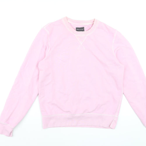 Marc O'Polo Men's Pink Crew Neck Regular Fit Sweatshirt M