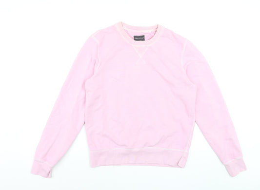Marc O'Polo Men's Pink Crew Neck Regular Fit Sweatshirt M