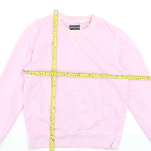 Marc O'Polo Men's Pink Crew Neck Regular Fit Sweatshirt M