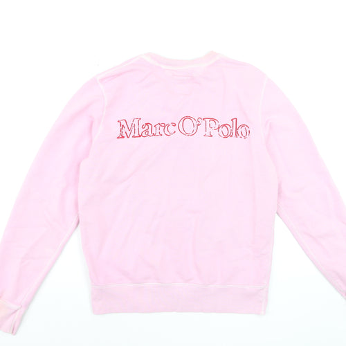 Marc O'Polo Men's Pink Crew Neck Regular Fit Sweatshirt M