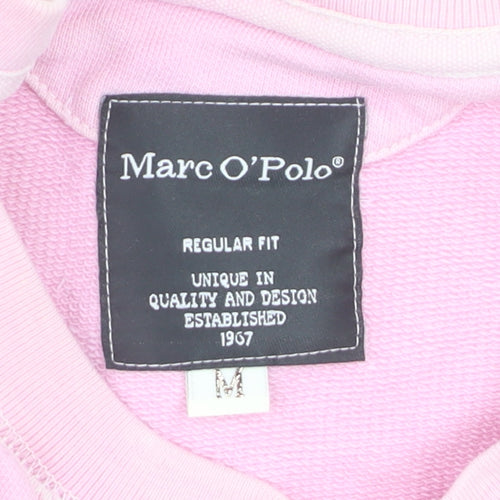 Marc O'Polo Men's Pink Crew Neck Regular Fit Sweatshirt M