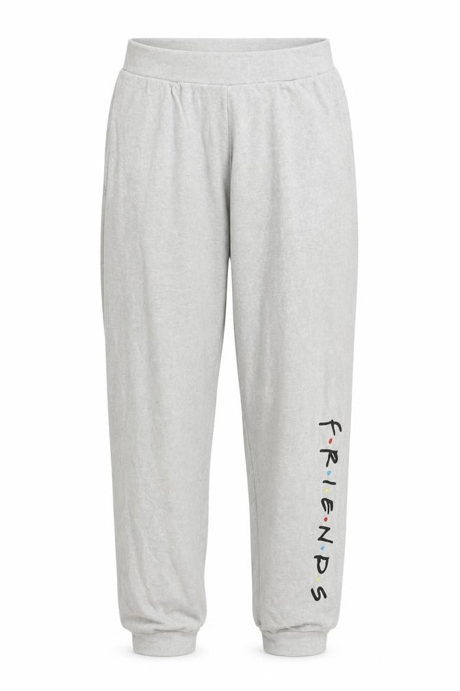 Front view of Friends women’s grey xs jogger lounge trousers