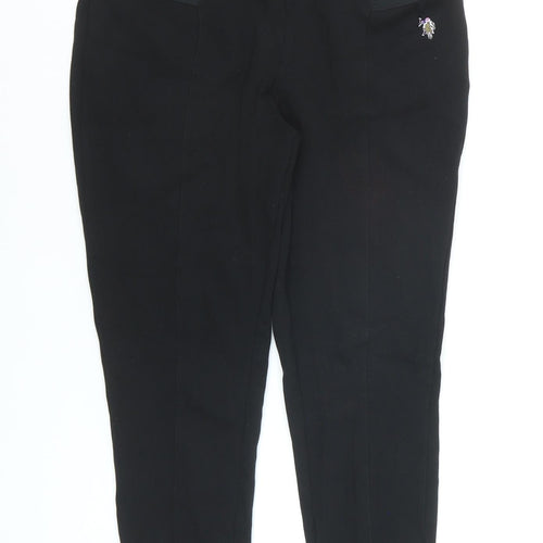 U.S. Polo Assn. Women's Black Stretch Leggings Size M