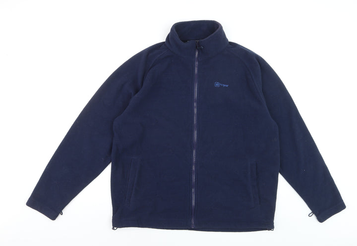 Hi Gear Men's Blue Fleece Full Zip Jacket L Outdoor Hiking
