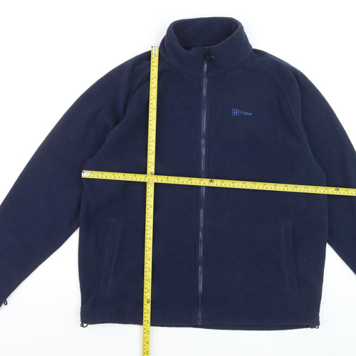 Hi Gear Men's Blue Fleece Full Zip Jacket L Outdoor Hiking