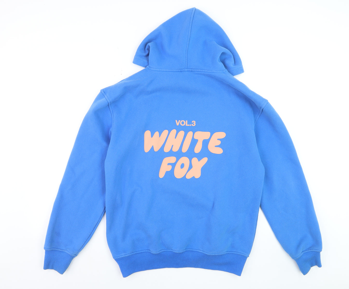 White Fox Women's Blue XS/S Pullover Hoodie with Logo Print