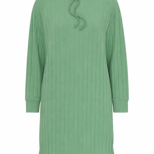 John Lewis Women’s Green Small Hooded Long Sleeve T-Shirt Dress