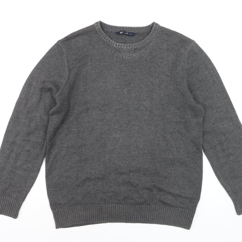 Crew Clothing Men’s Grey Cotton Blend Crew Neck Jumper Size L