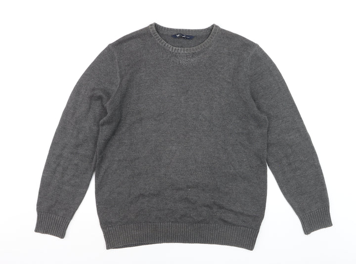 Crew Clothing Men’s Grey Cotton Blend Crew Neck Jumper Size L