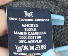 Crew Clothing Men’s Grey Cotton Blend Crew Neck Jumper Size L
