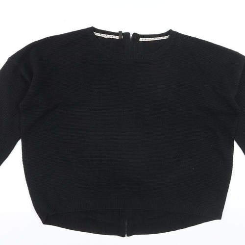 Anthology Women’s Black Plus Size 20/22 Rhinestone Back Zip Jumper