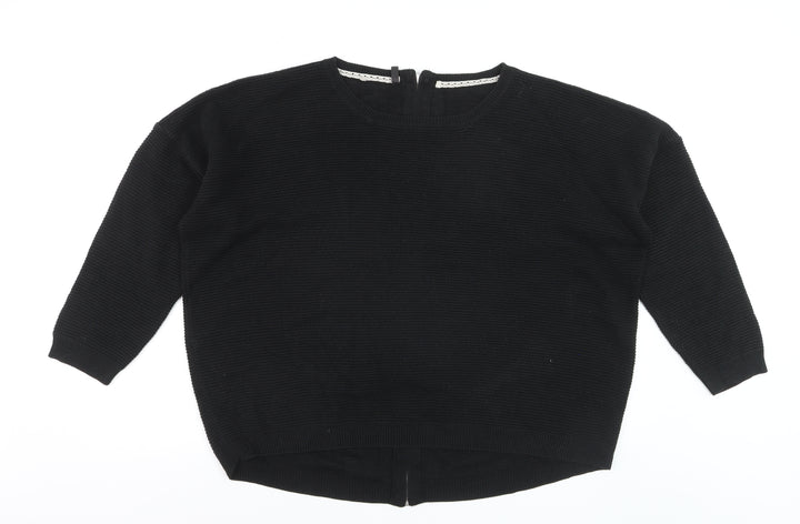 Anthology Women’s Black Plus Size 20/22 Rhinestone Back Zip Jumper