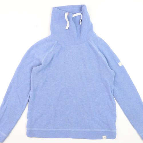 Joules Women's Blue Pullover Sweatshirt UK 12 Cotton Blend