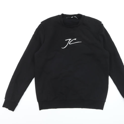 Jameson Carter Men's Black XL Pullover Sweatshirt Crew Neck Logo