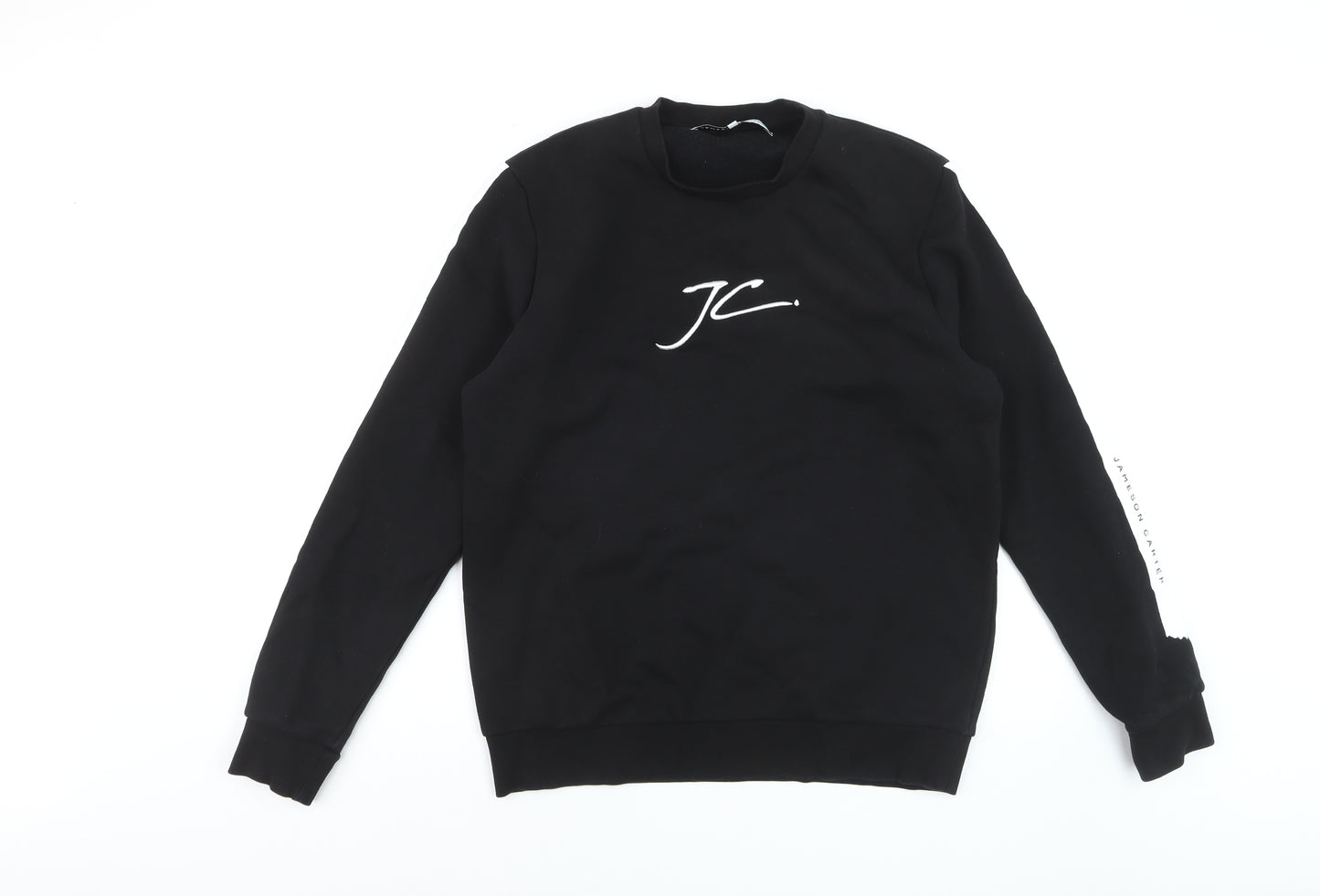 Jameson Carter Men's Black XL Pullover Sweatshirt Crew Neck Logo