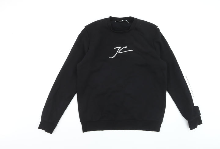 Jameson Carter Men's Black XL Pullover Sweatshirt Crew Neck Logo