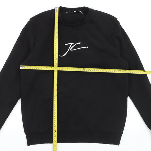 Jameson Carter Men's Black XL Pullover Sweatshirt Crew Neck Logo