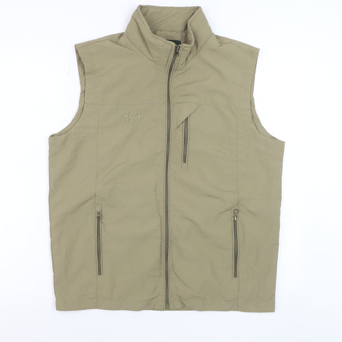 Outdoor Mens Beige XL Bodywarmer Waistcoat Hiking Gilet