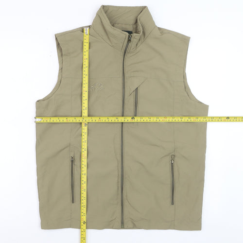 Outdoor Mens Beige XL Bodywarmer Waistcoat Hiking Gilet