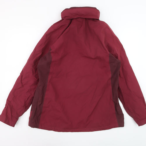 Regatta Womens Red Waterproof Hooded Rain Jacket Size 16
