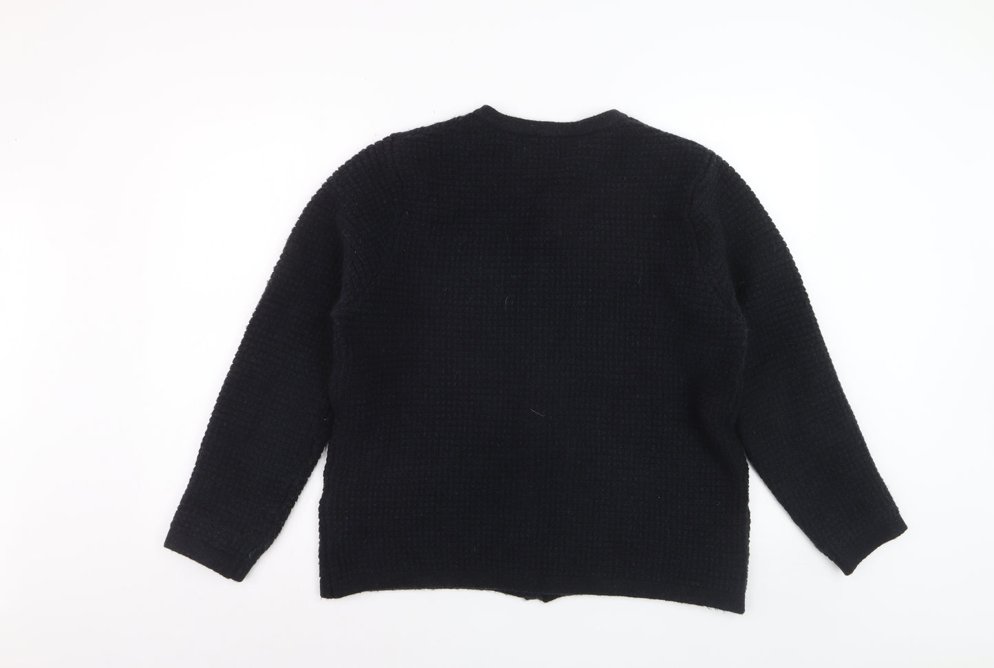 Lipsy Women Black UK 18 Long Sleeve Button Cardigan