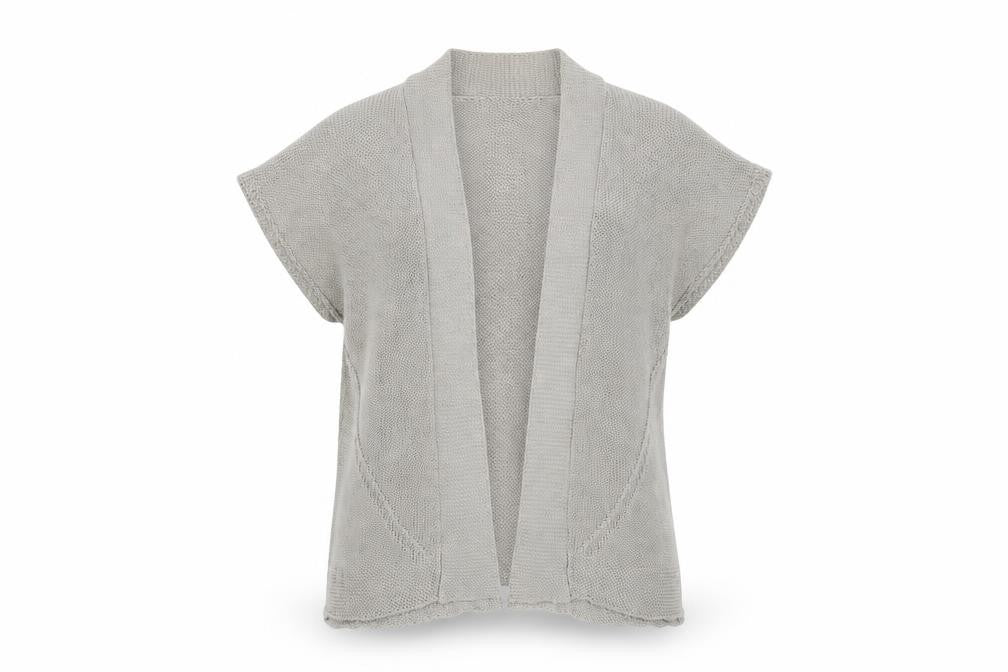Marks and Spencer Autograph Womens Beige Open Knit Linen Blend Cardigan Size 10
