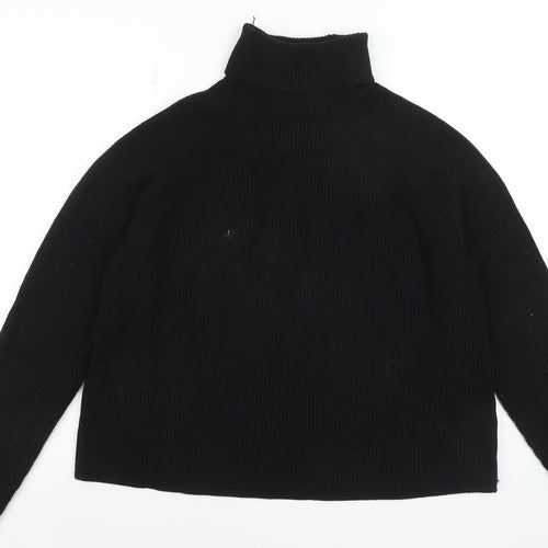 Marks and Spencer Women’s Black Roll Neck Knit Jumper Size L