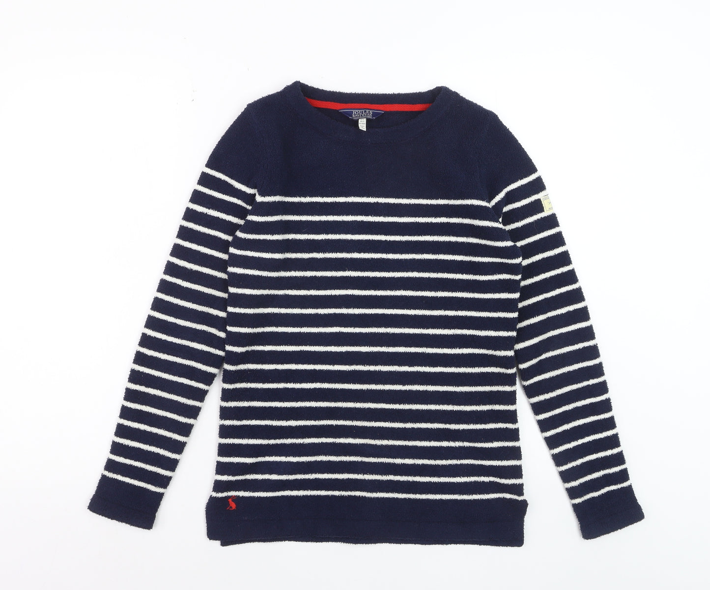 Joules Women’s Navy Stripe Pullover Jumper UK 6 Polyester Knitwear