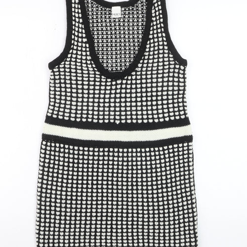 HERE'S AVENUE Women's Black Knit Tank Dress Size S