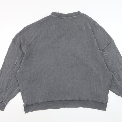 Simply Be Women's Grey Cotton Bomber Jacket Size 22