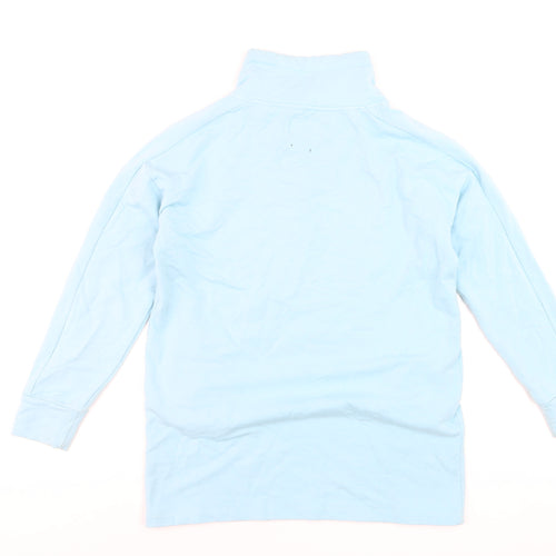 BAM Women’s Light Blue Half Zip Sweatshirt Size 12 Organic Cotton Blend