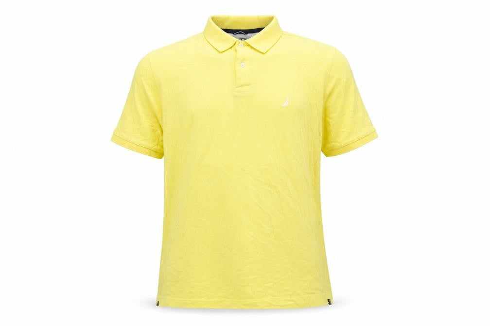 Nautica Men's Yellow XL True Deck Cotton Polo Shirt