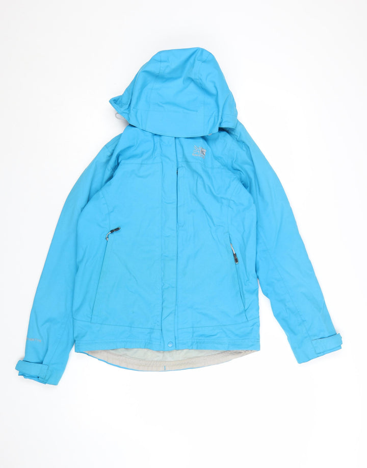 Karrimor Women's Blue Waterproof Hooded Rain Jacket UK 8