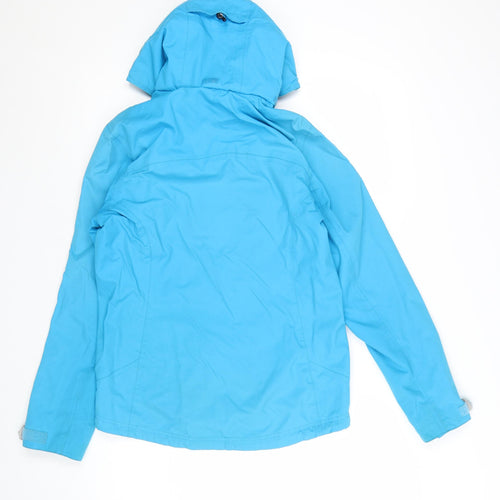 Karrimor Women's Blue Waterproof Hooded Rain Jacket UK 8