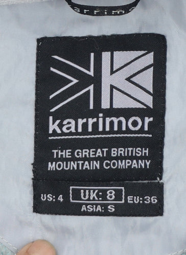 Karrimor Women's Blue Waterproof Hooded Rain Jacket UK 8