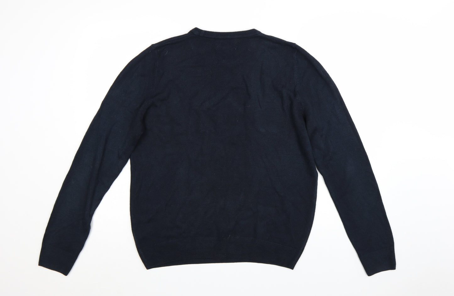 Marks and Spencer Men's Blue Cashmilon Crew Neck Jumper M Regular