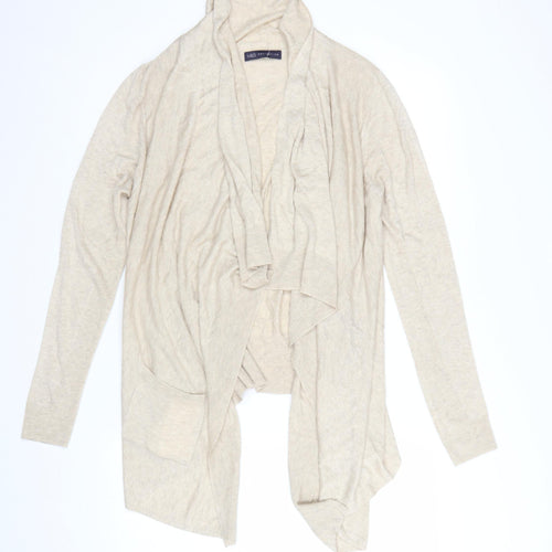 Marks and Spencer Women Beige Size 10 Lightweight Open Cardigan