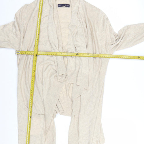 Marks and Spencer Women Beige Size 10 Lightweight Open Cardigan