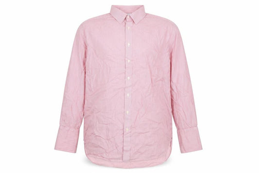 Charles Tyrwhitt Men's Pink Striped Classic Fit Cotton Dress Shirt 17.5in