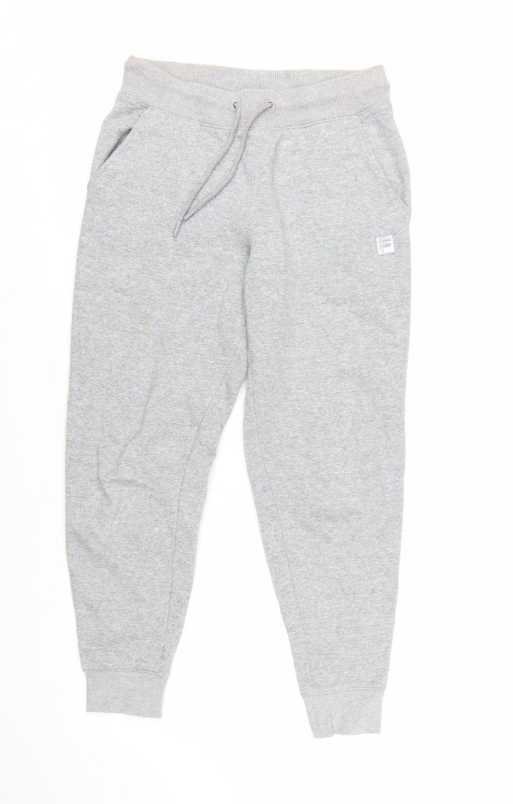 FILA Women's Grey Jogger Sweatpants Size S Elastic Waist Fleece