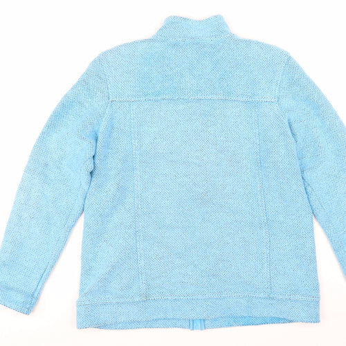 Weird Fish Women's Blue Full Zip Hoodie Size 16 Cotton Blend