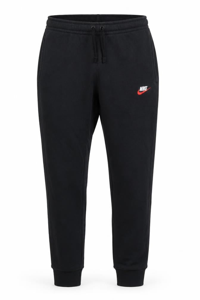 Front view of Nike Men's Black Jogger Sweatpants Small Cotton Blend Casual