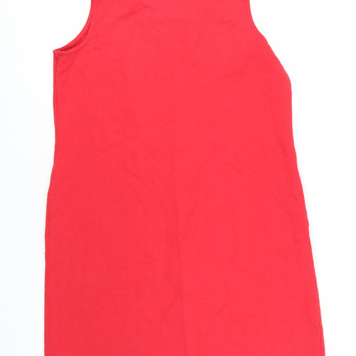 d&co Active Women Red Sleeveless Shift Dress Size L