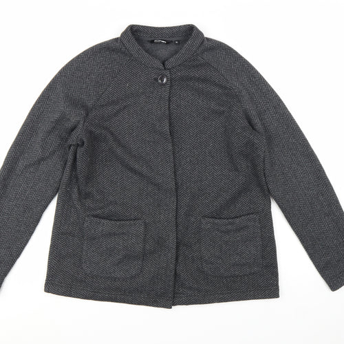 Rohan Womens Grey Herringbone Mid-Length Jacket Size 14