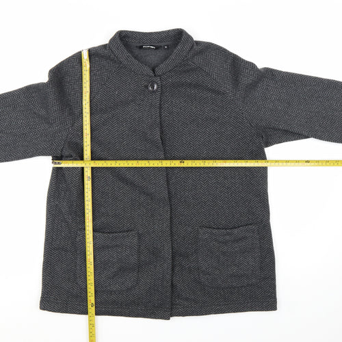 Rohan Womens Grey Herringbone Mid-Length Jacket Size 14