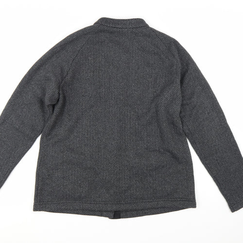 Rohan Womens Grey Herringbone Mid-Length Jacket Size 14