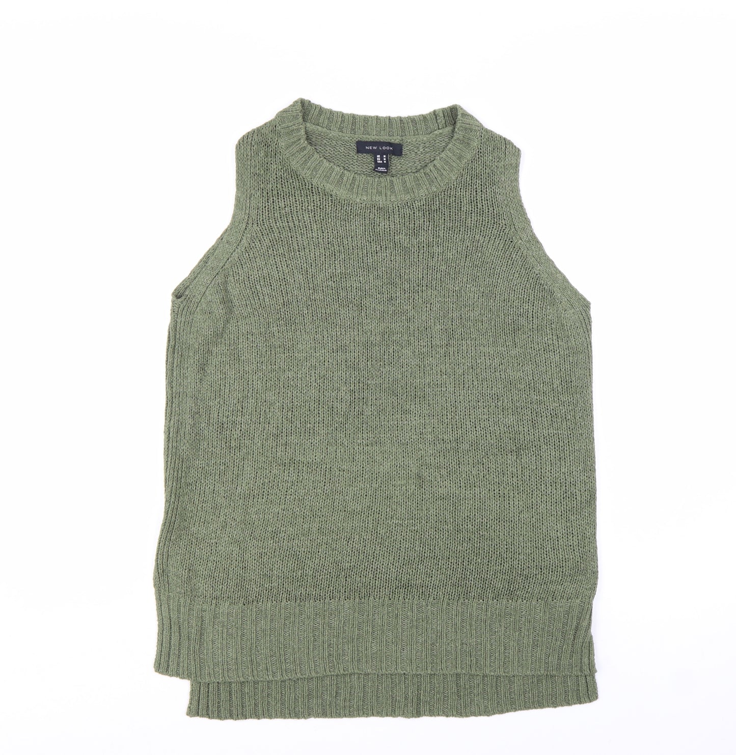 New Look Women's Green Sleeveless Knit Vest Jumper M
